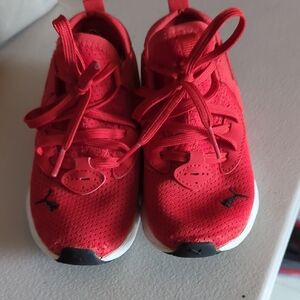 Puma Red Sneakers Modern Comfort Design
